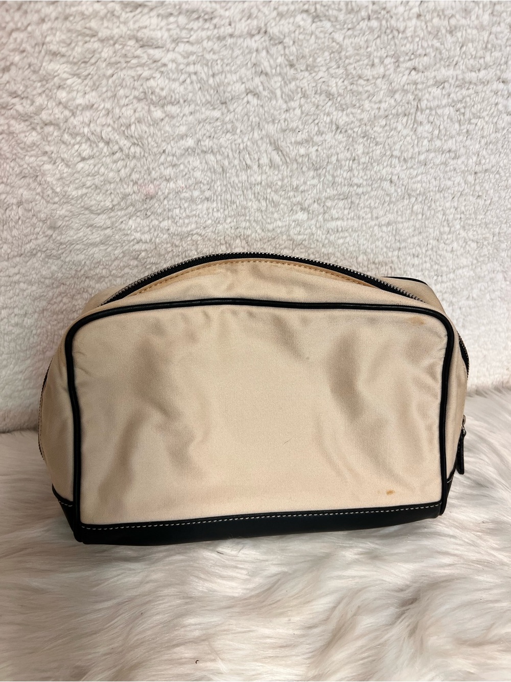 Coach Beige and Black Men's Toiletry Kit